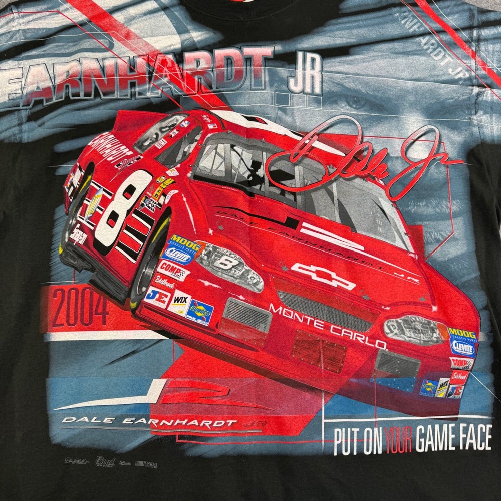 Vintage Chase Dale Earnhardt Jr 2004 NASCAR T Mens XL All Over Print #8 - Picture 3 of 6